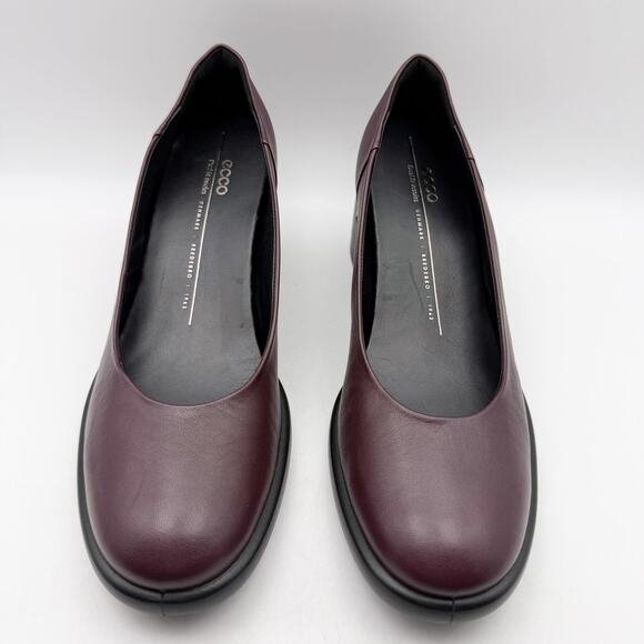 Ecco Womens Sculpted Luxury Modern Pump EU 41 US 10-10.5 Fig Purple Leather NIB - Picture 7 of 13